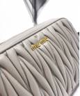 Сумка Miu Miu Matelassé Leather Bandoleer Bag Grey